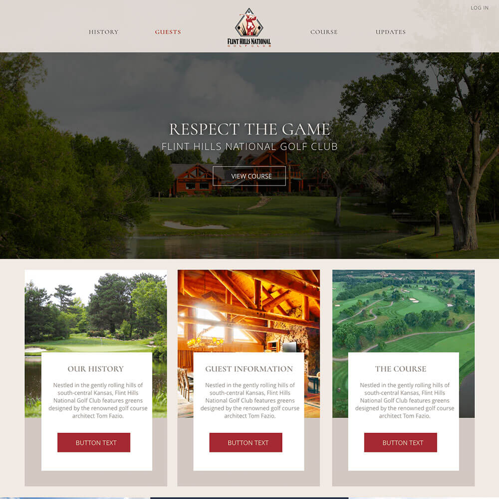 Flint Hills National Website Design